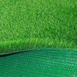 Weather resistant artificial turf for backyard landscaping