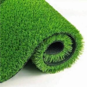 Shock absorbing artificial turf for school playgrounds