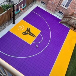 Removable PP interlocking court flooring