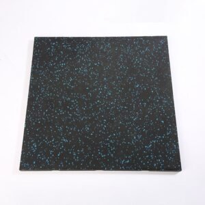 Interlocking rubber gym floor